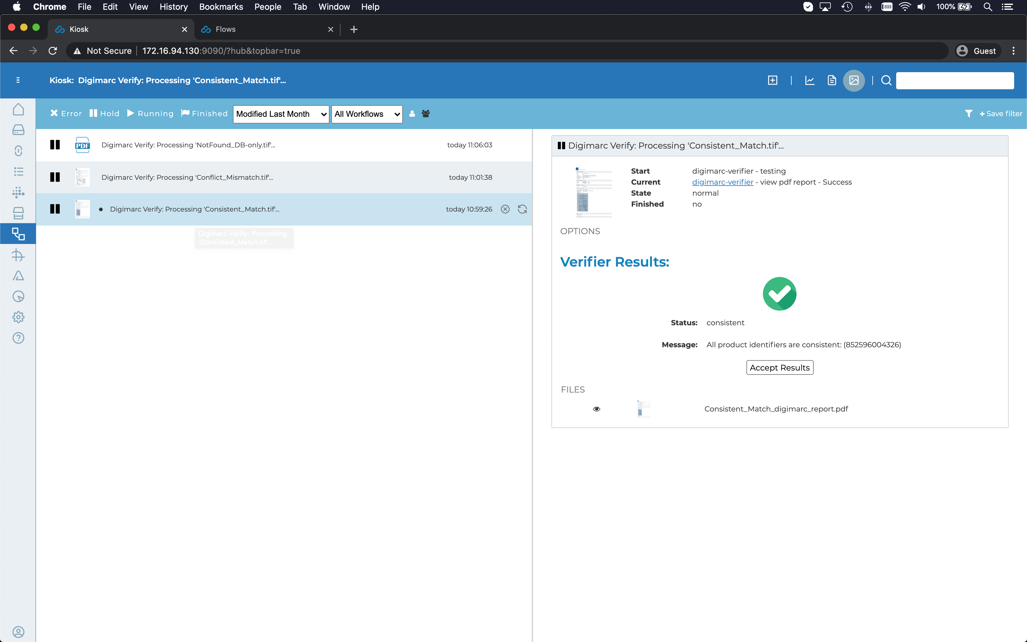 HYBRID Software - CLOUDFLOW Digimarc Verifier